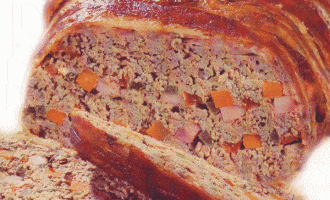 мясной-хлеб с болгарским перцем