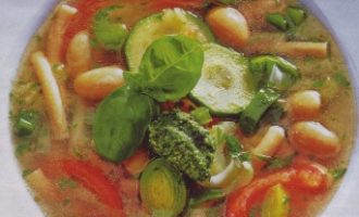 овощной суп с белой фасолью