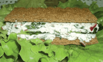 «Зелёный» бутерброд.