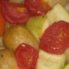 Запеченный картофель с овощами в духовке